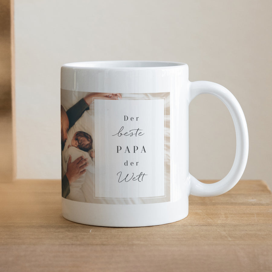 Tasse Objekte Weiß Der beste Papa der Welt foto