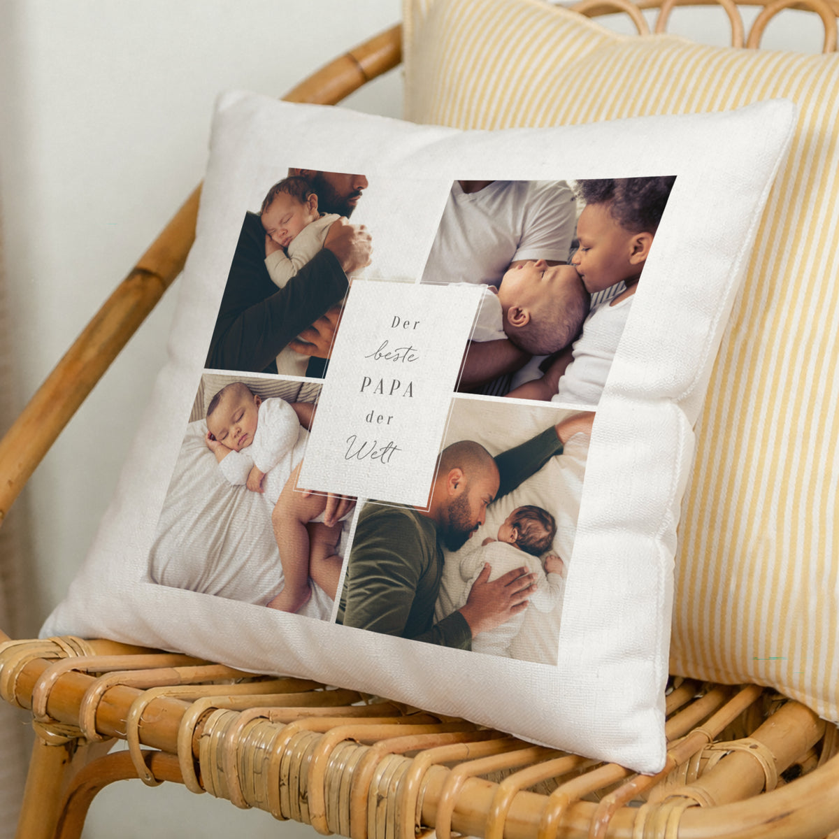 Kissen Objekte Natürliche Beige Der beste Papa der Welt foto