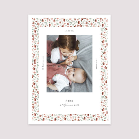 Poster Geburt Porträt Liberty Mädchen