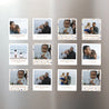 Fotoabzug Weihnachten Pack mit 12, magnetisch Zierkiesel & Goldrand foto N° 1