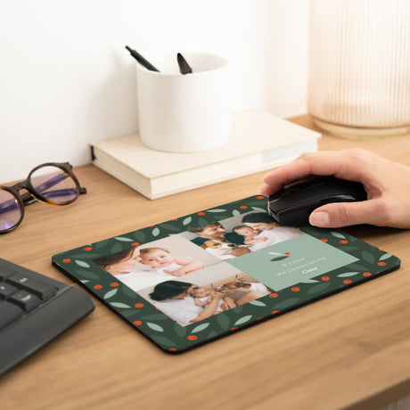 Mousepad Weihnachten Rechteck Brennender Busch