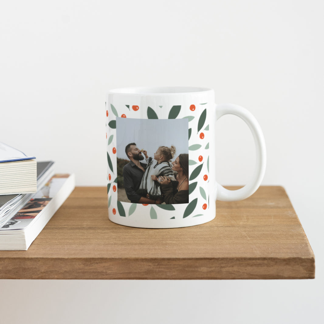 Tasse Weihnachten Weiß Brennender Busch foto N° 4