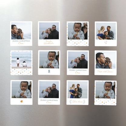 Fotoabzug Weihnachten Pack mit 12, magnetisch Festliches Muster foto N° 1
