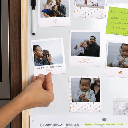 Fotoabzug Weihnachten Pack mit 12, magnetisch Festliches Muster foto N° 2