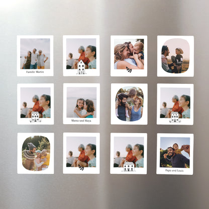 Fotoabzug Weihnachten Pack mit 12, magnetisch Einfarbige Illustrationen foto N° 1