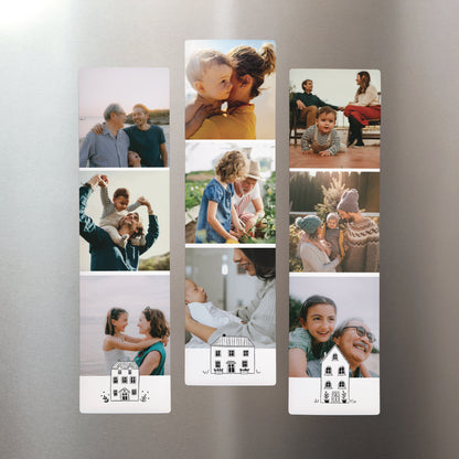 Fotoabzug Weihnachten Set aus 3, magnetisch Einfarbige Illustrationen foto N° 1