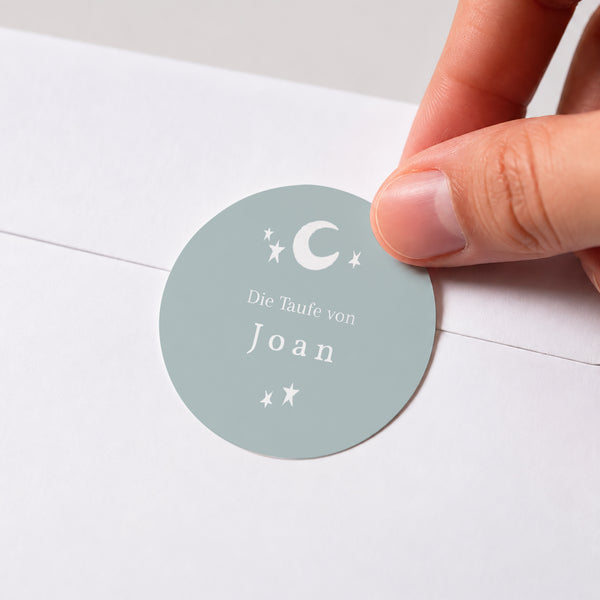 Sticker Taufe Rund Tagesschwalbe foto