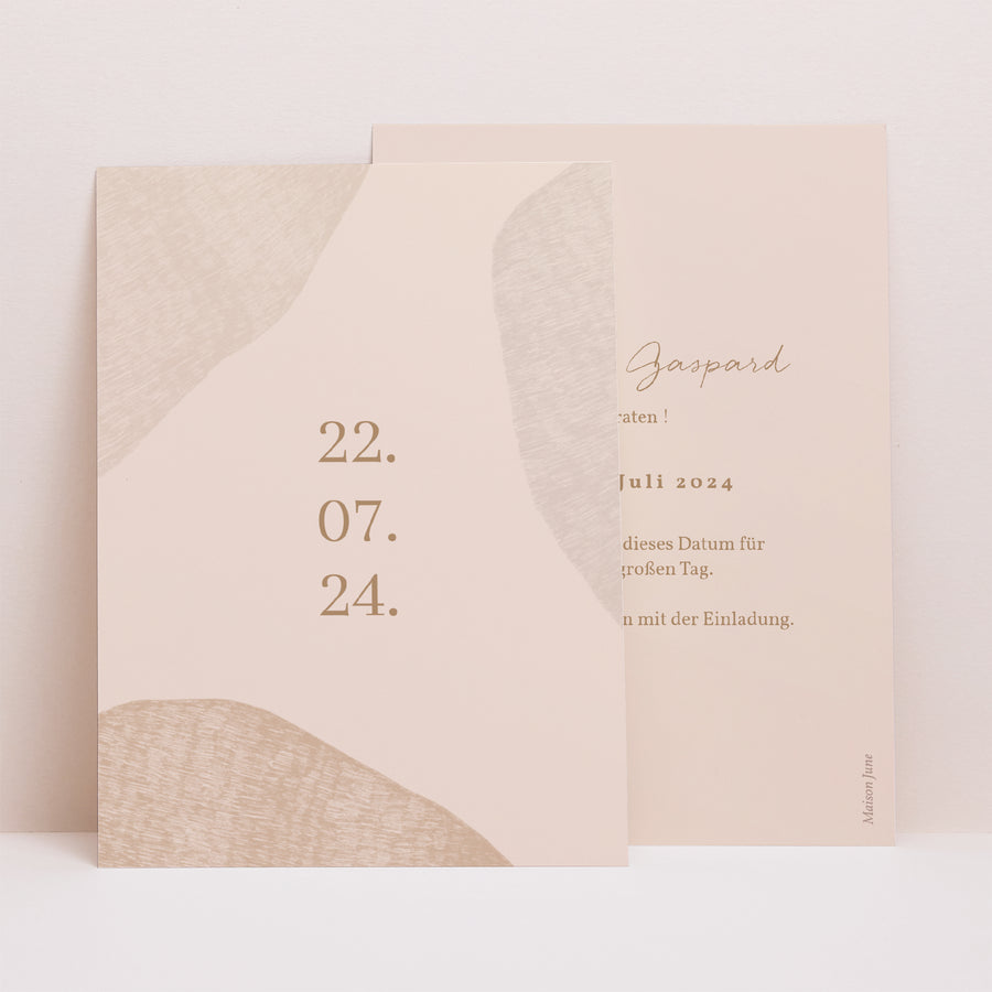 Save the date Karte Hochzeit Porträt Herz der Toskana foto