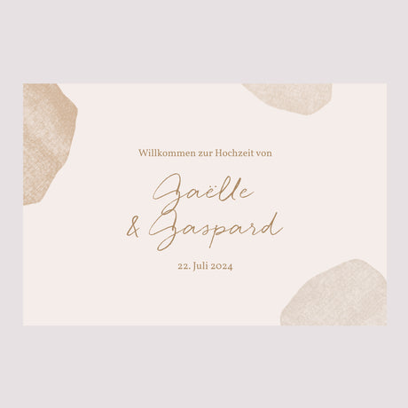 Begrüßungstafel Hochzeit Landschaft 90 x 60 cm Herz der Toskana