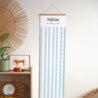 Kindermesslatte Geburt Papier Himmelblaue Streifen foto N° 3