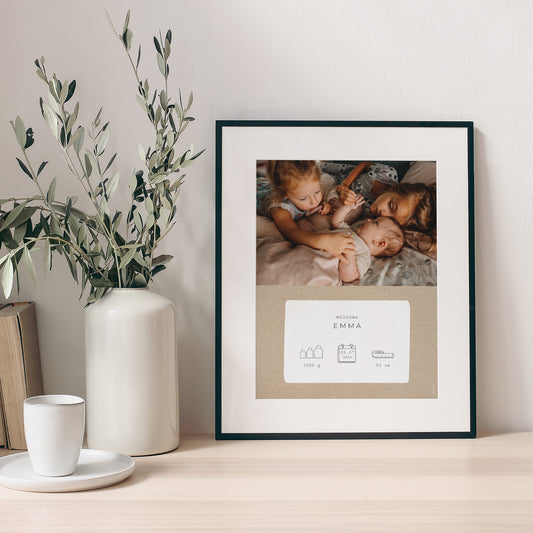 Poster Geburt Porträt Kraft Pictos foto