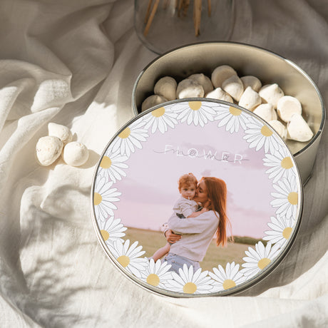 Metalldose Objekte Runde Mama Flower