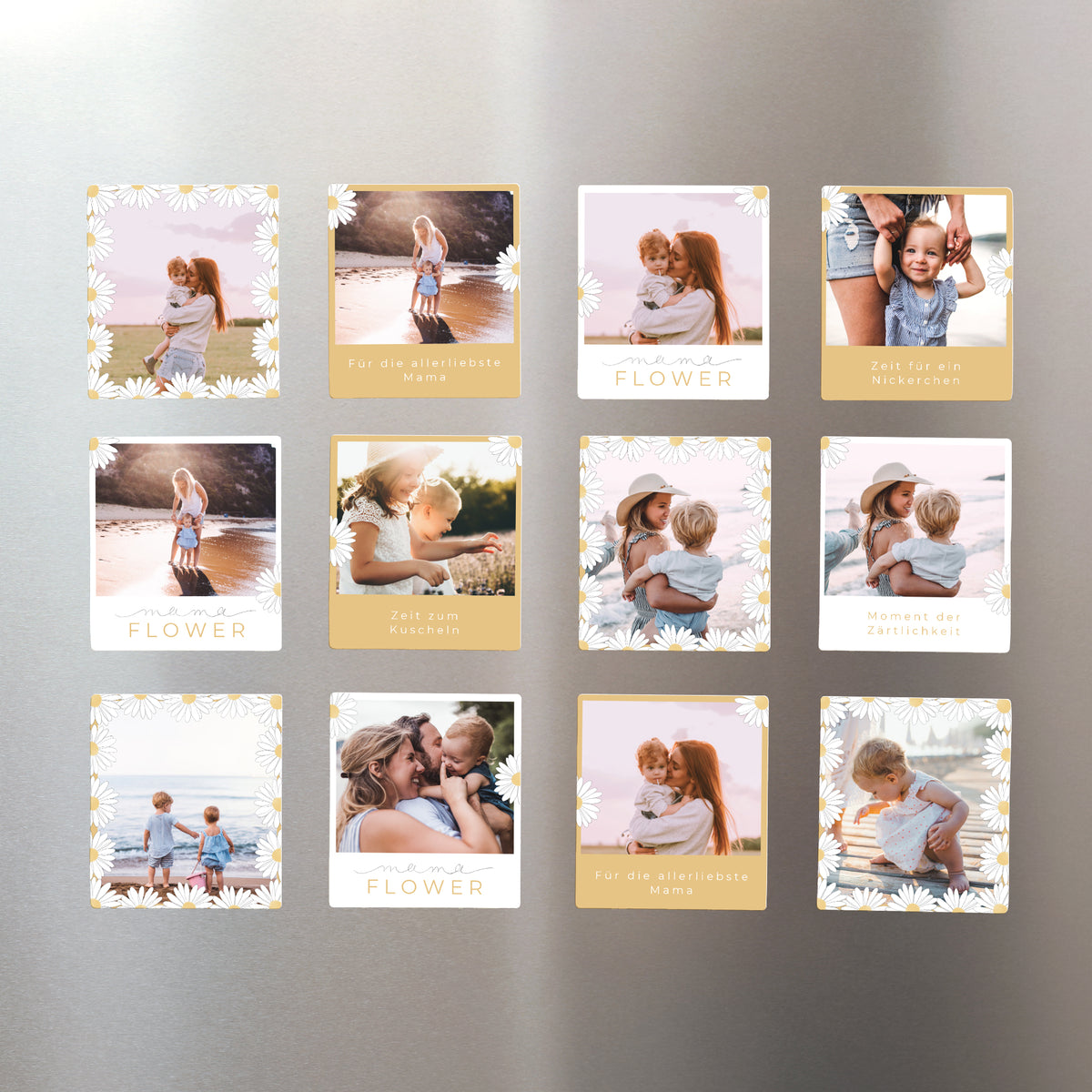 Magnet Objekte Pack mit 12, magnetisch Mama Flower foto N° 1