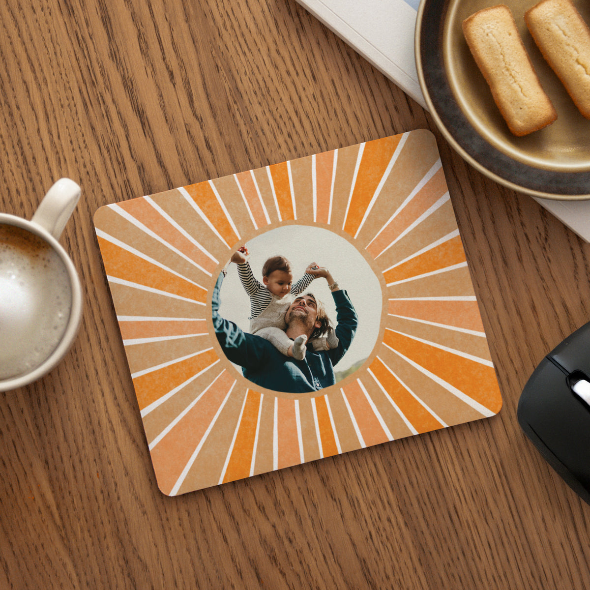 Mousepad Objekte Rechteck Mein Papa für mich foto N° 1