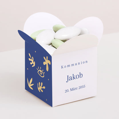 Geschenkbox Kommunion Schmetterlingsöffnung Auf die Art des Fauvismus foto N° 1