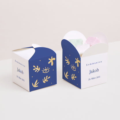 Geschenkbox Kommunion Schmetterlingsöffnung Auf die Art des Fauvismus foto N° 2