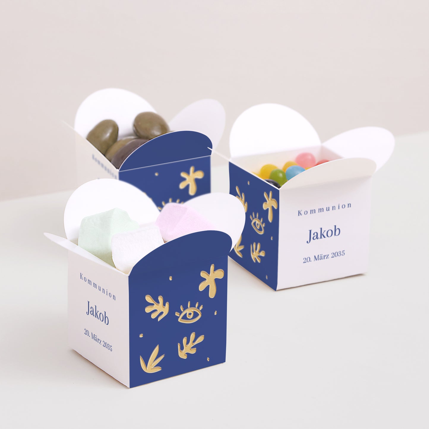 Geschenkbox Kommunion Schmetterlingsöffnung Auf die Art des Fauvismus foto N° 3