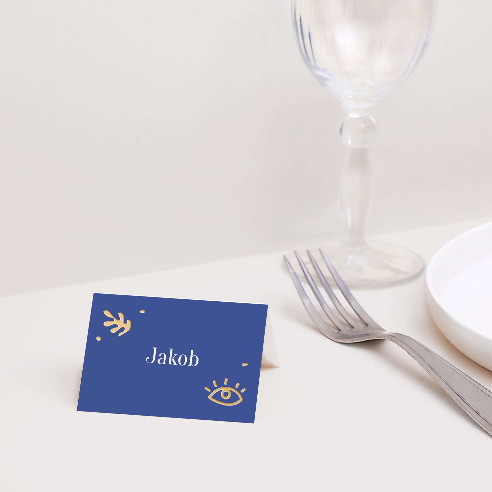 Tischkarten Kommunion Quer Auf die Art des Fauvismus foto N° 2