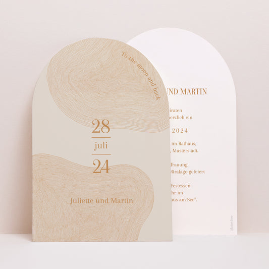 Hochzeitseinladung Arche Land des Ockers foto