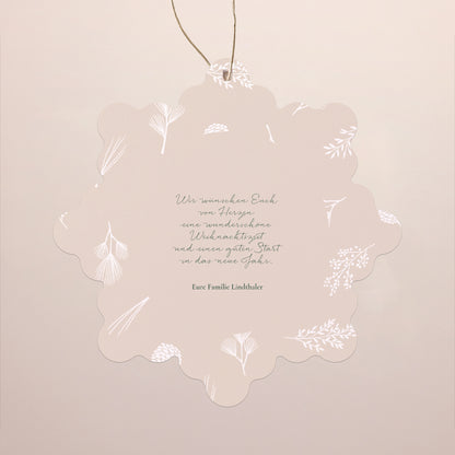 Weihnachtskarte Weihnachten Schwebende Schneeflocke Zarte Weihnachten foto N° 2