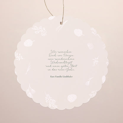 Weihnachtskarte Weihnachten Zum Aufhängen Zarte Weihnachten foto N° 2