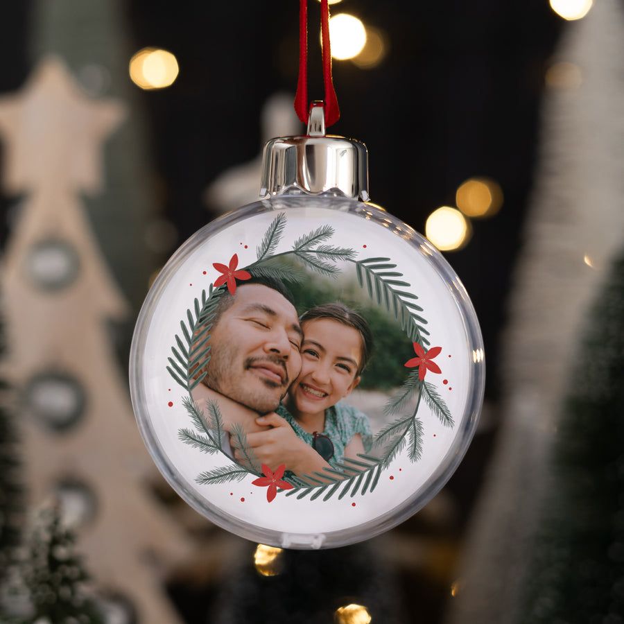Weihnachtskugel Weihnachten Runde Erinnerungskugel foto