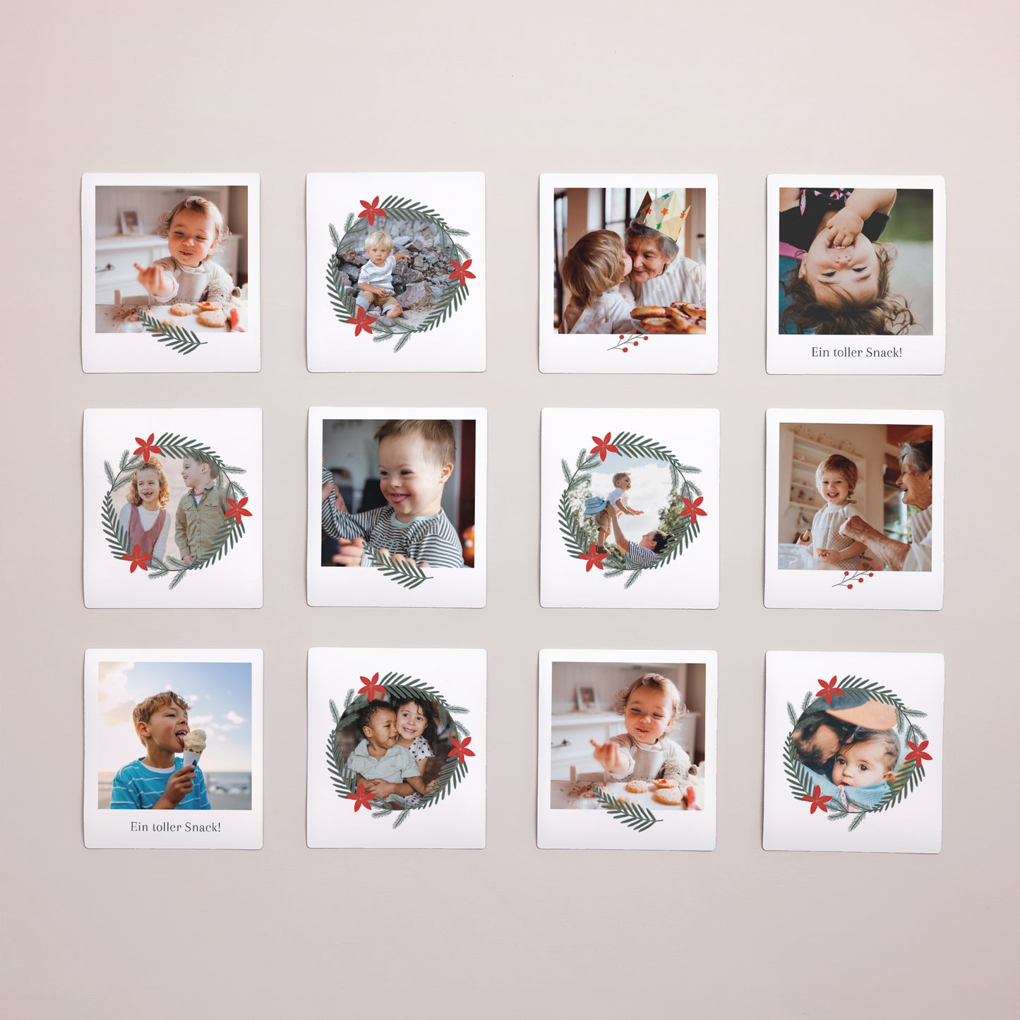 Fotoabzug Weihnachten Pack mit 12, magnetisch Erinnerungskugel foto N° 1