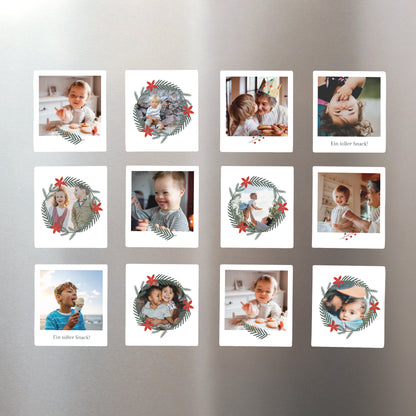 Fotoabzug Weihnachten Pack mit 12, magnetisch Erinnerungskugel foto N° 1
