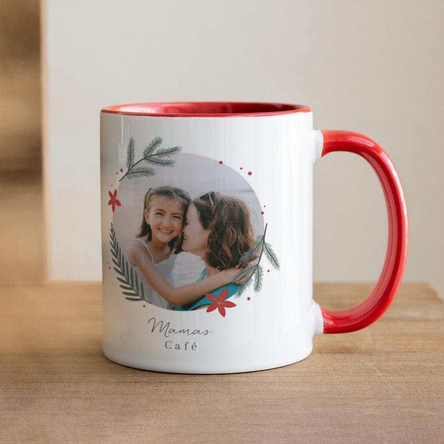 Tasse Weihnachten Rot Erinnerungskugel foto