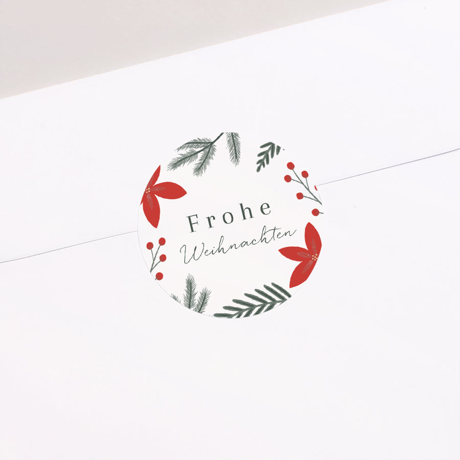 Sticker Weihnachten Rund Erinnerungskugel foto