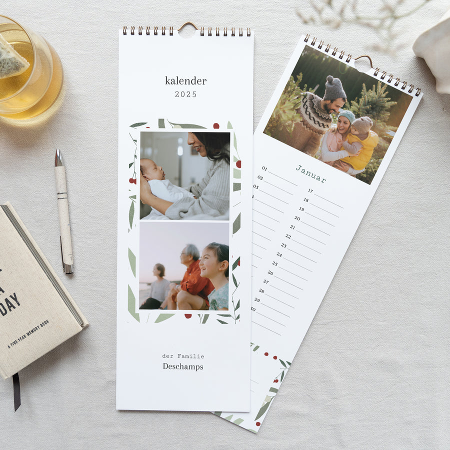 Kalender Weihnachten Beständig Weihnachtsmotiv, Grüntöne foto