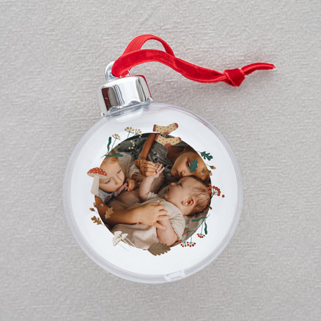 Weihnachtskugel Weihnachten Runde frohe weihnachten, eiche, pilze