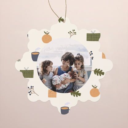 Weihnachtskarte Weihnachten Schwebende Schneeflocke Weihnachtsgeist II foto N° 1