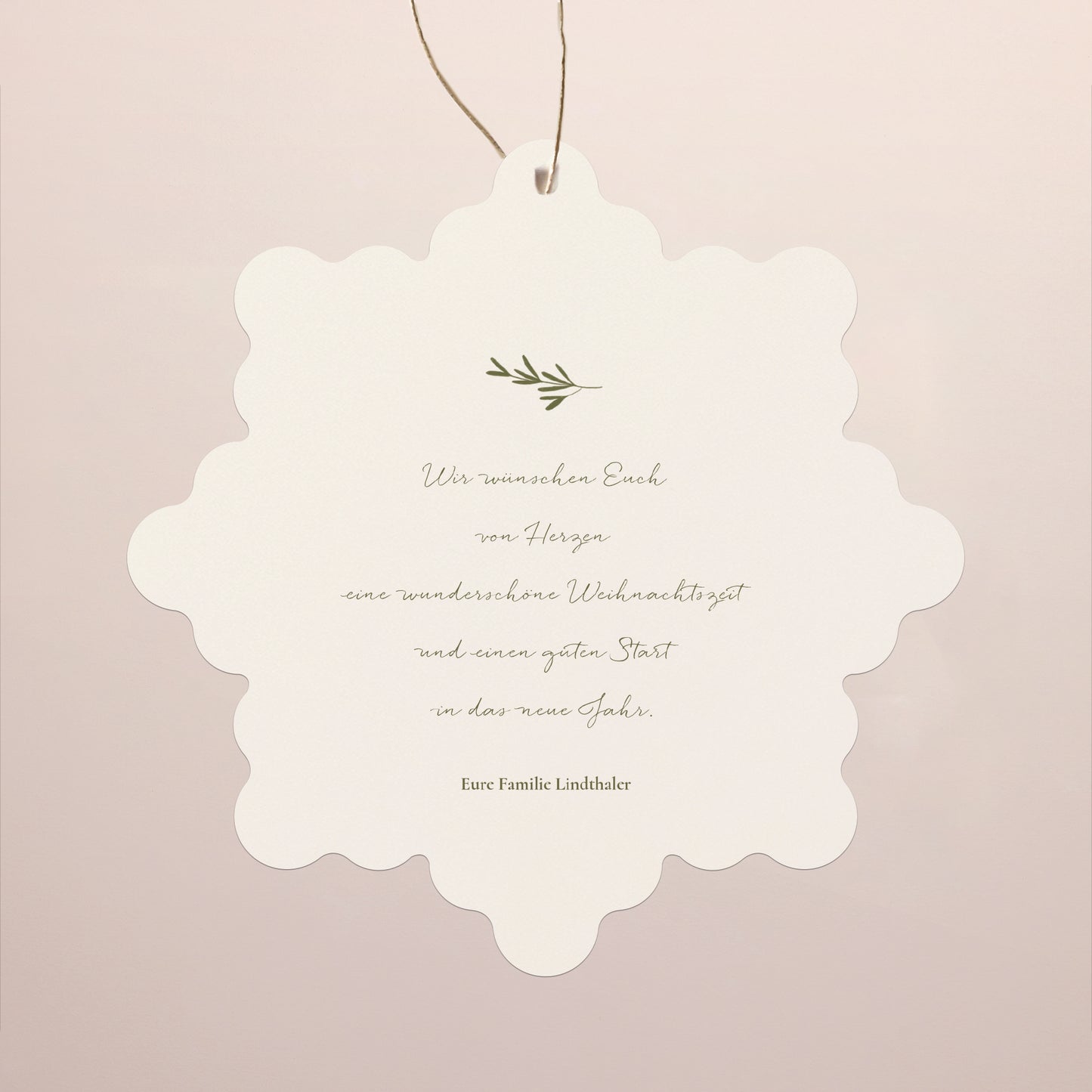 Weihnachtskarte Weihnachten Schwebende Schneeflocke Weihnachtsgeist II foto N° 2