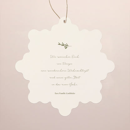 Weihnachtskarte Weihnachten Schwebende Schneeflocke Weihnachtsgeist II foto N° 2