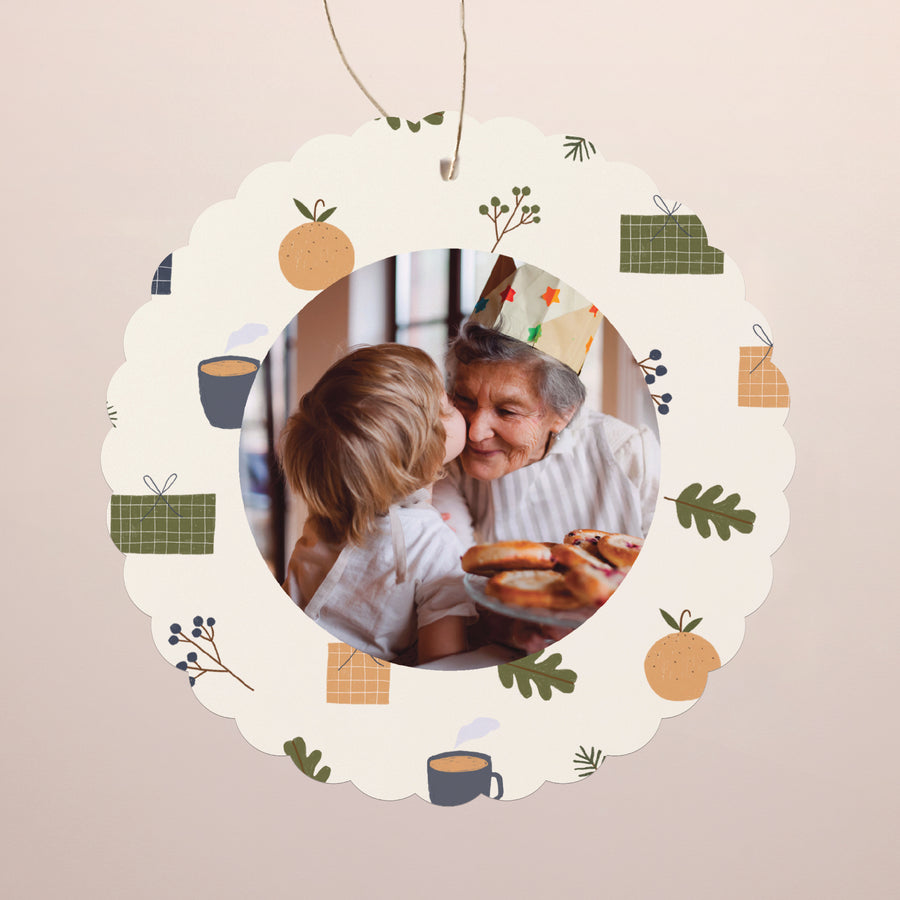 Weihnachtskarte Weihnachten Zum Aufhängen Weihnachtsgeist II foto