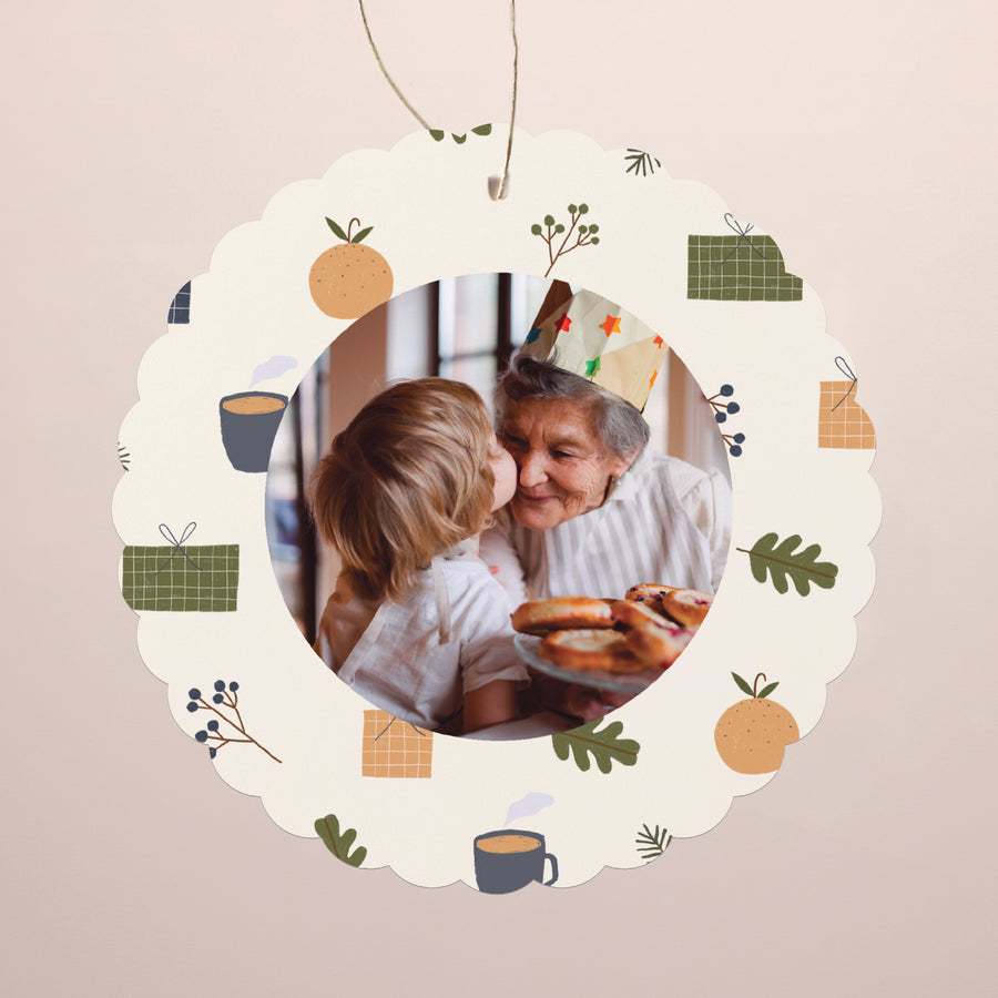 Weihnachtskarte Weihnachten Zum Aufhängen Weihnachtsgeist II foto