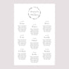 Sitzplan Hochzeit Porträt Pflanzliche Harmonie foto N° 2