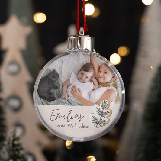Weihnachtskugel Weihnachten Runde Winterkekse foto