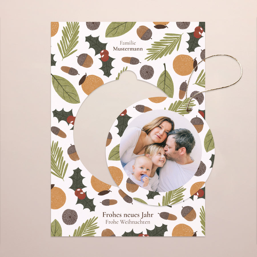 Weihnachtskarte Weihnachten Abnehmbar Wintersonnenwende foto