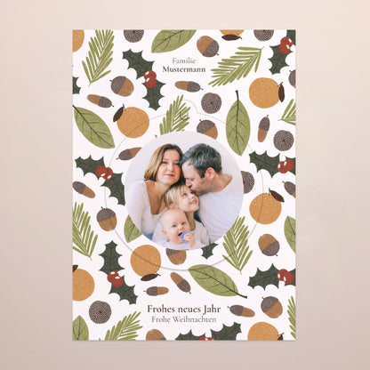 Weihnachtskarte Weihnachten Abnehmbar Wintersonnenwende foto N° 2