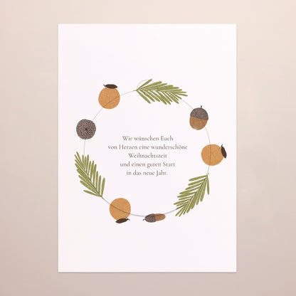 Weihnachtskarte Weihnachten Abnehmbar Wintersonnenwende foto N° 3