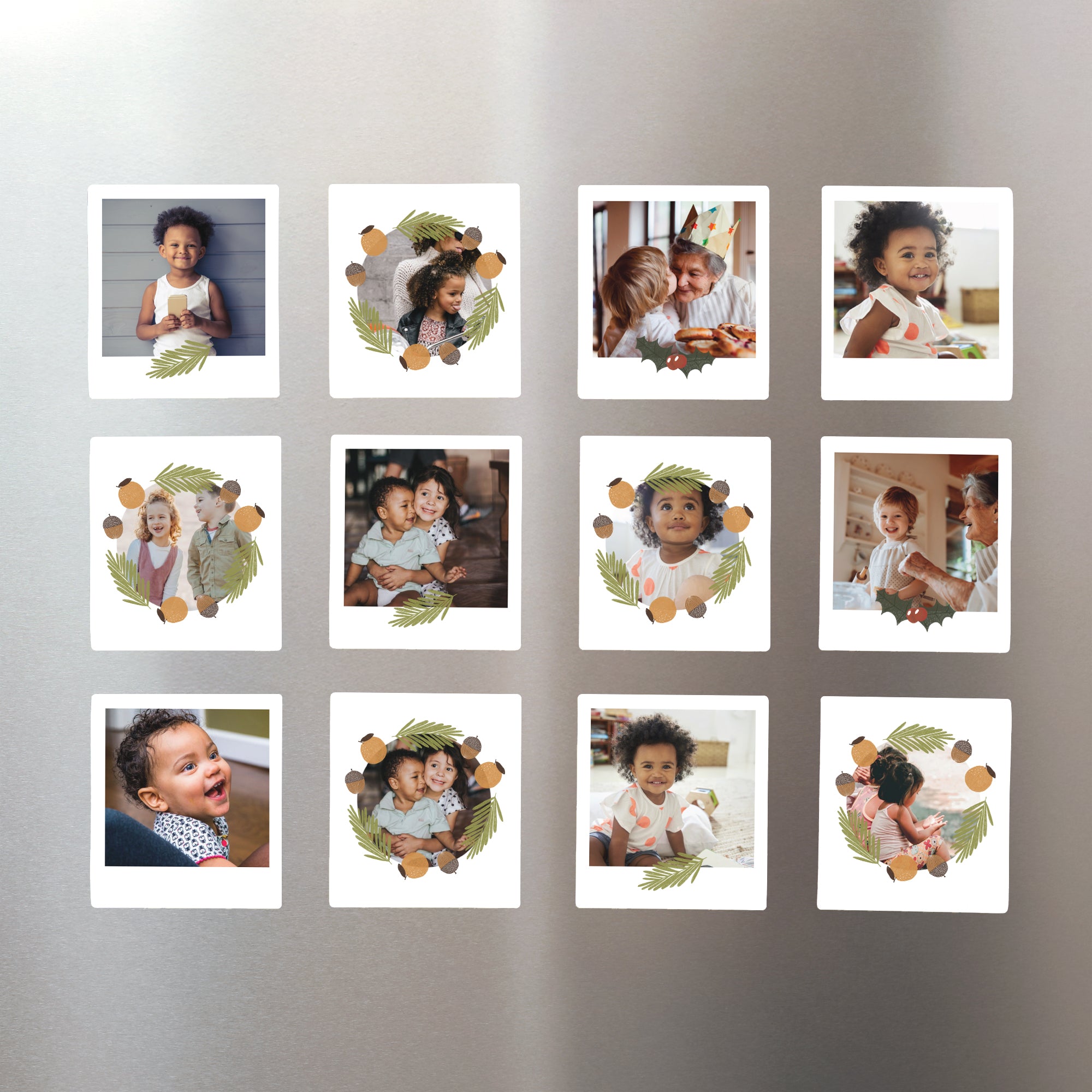 Fotoabzug Weihnachten Pack mit 12, magnetisch Wintersonnenwende foto N° 1