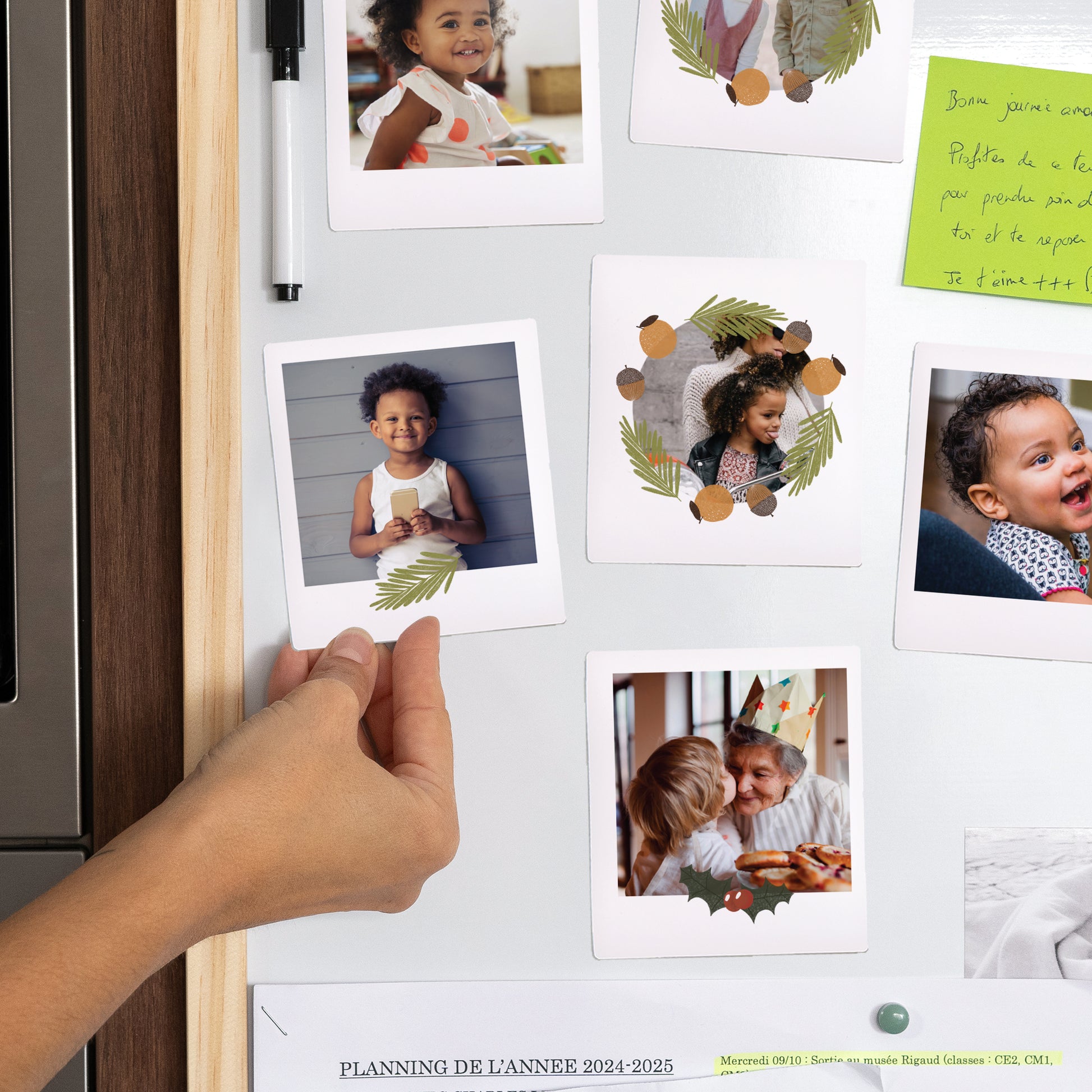 Fotoabzug Weihnachten Pack mit 12, magnetisch Wintersonnenwende foto N° 2