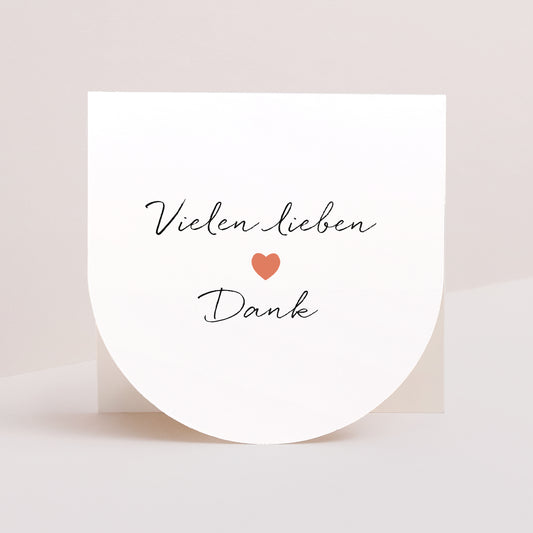 Dankeskarte Geburt Doppelflügelfensterhalbmond Atout Coeur foto