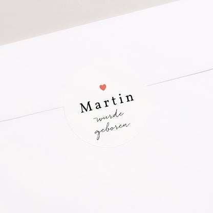 Sticker Geburt Rund Atout Coeur foto N° 1