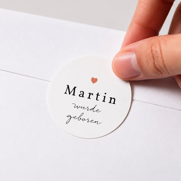 Sticker Geburt Rund Atout Coeur foto