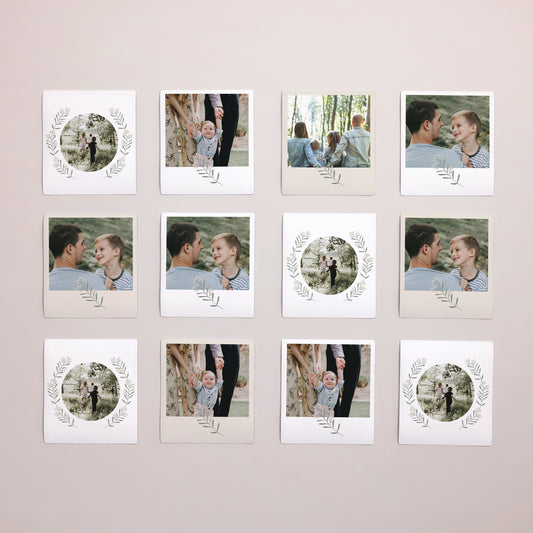 Fotoabzug Weihnachten Pack mit 12, magnetisch Flockenstrang und Kugel foto