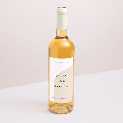 Flaschenetikett Hochzeit Porträt Arche Foto foto N° 1