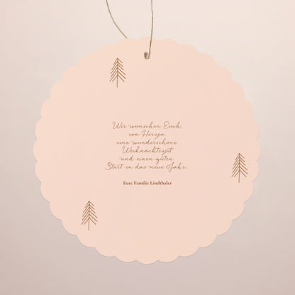 Weihnachtskarte Weihnachten Zum Aufhängen Winterhäuschen foto N° 2